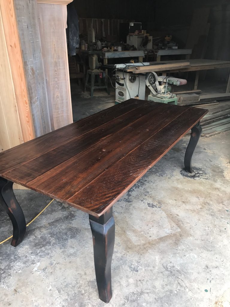 Dark Stain Cypress Table