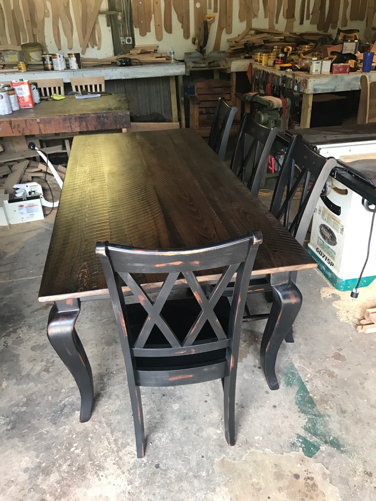 Wooden Table and Chairs