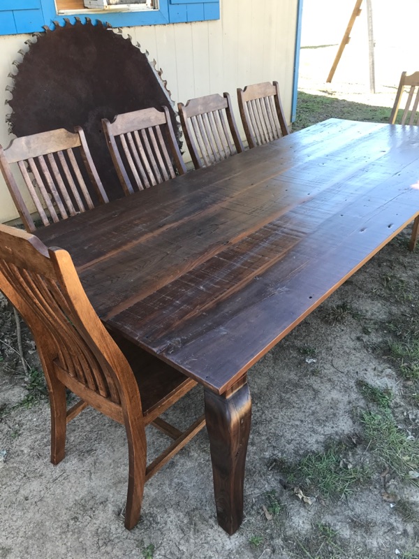cypress table and chairs