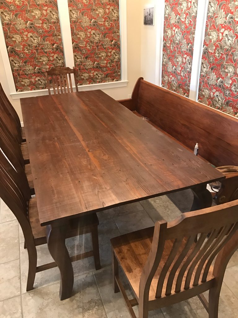 Beautiful Vintage Cypress Table