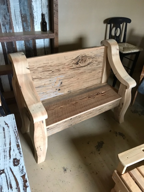 Cypress Hand Made Bench