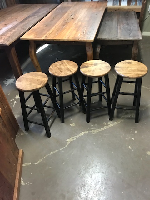 wooden stools