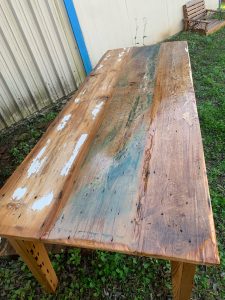 Colored Cypress Table