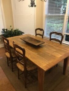 Custom Wooden Table and Legs