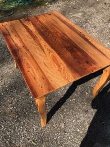 Cypress Table Handmade