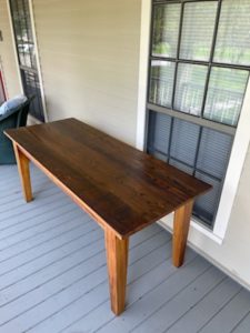 Modern Wooden Custom Cypress Table