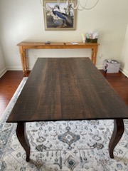 Walnut Stained Cypress Table