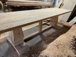 Natural Wood Custom Built Table